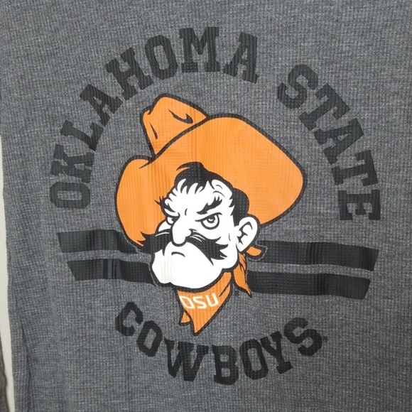 OSU Cowboys thermal scoop neck top Size S S4 - Picture 2 of 5